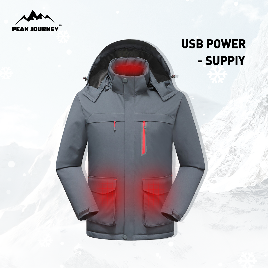 Smart Heated Windbreaker for Outdoor Activities - Keep Warm While Adventuring