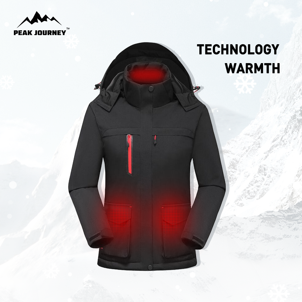 Smart Heated Windbreaker for Outdoor Activities - Keep Warm While Adventuring