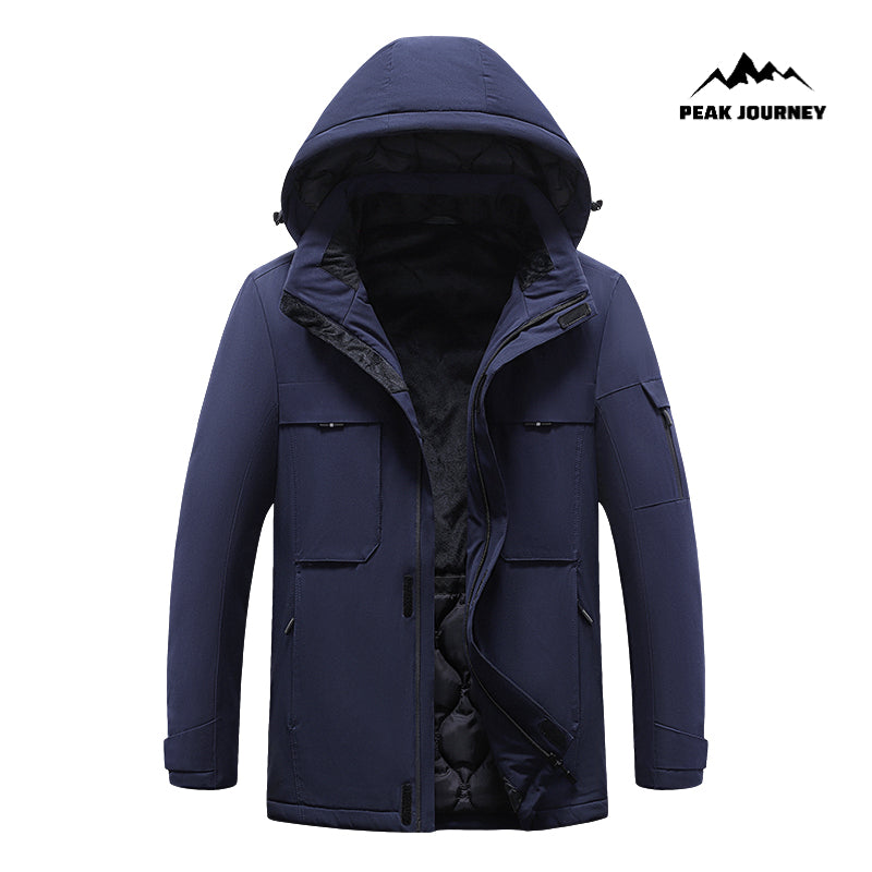 Smart USB Heated Cotton Jacket - Hooded - Three Color Options