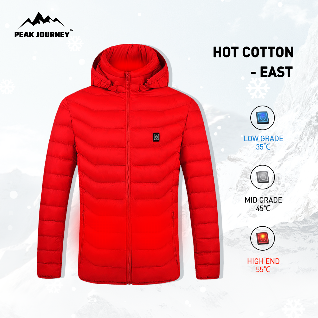 Imprescindible en invierno: chaqueta de algodón térmica USB