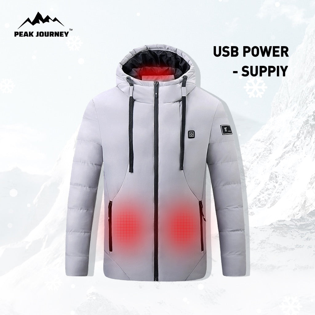 Fashionable Winter Leisure Thickened USB Dual Control Heated Cotton Jacket